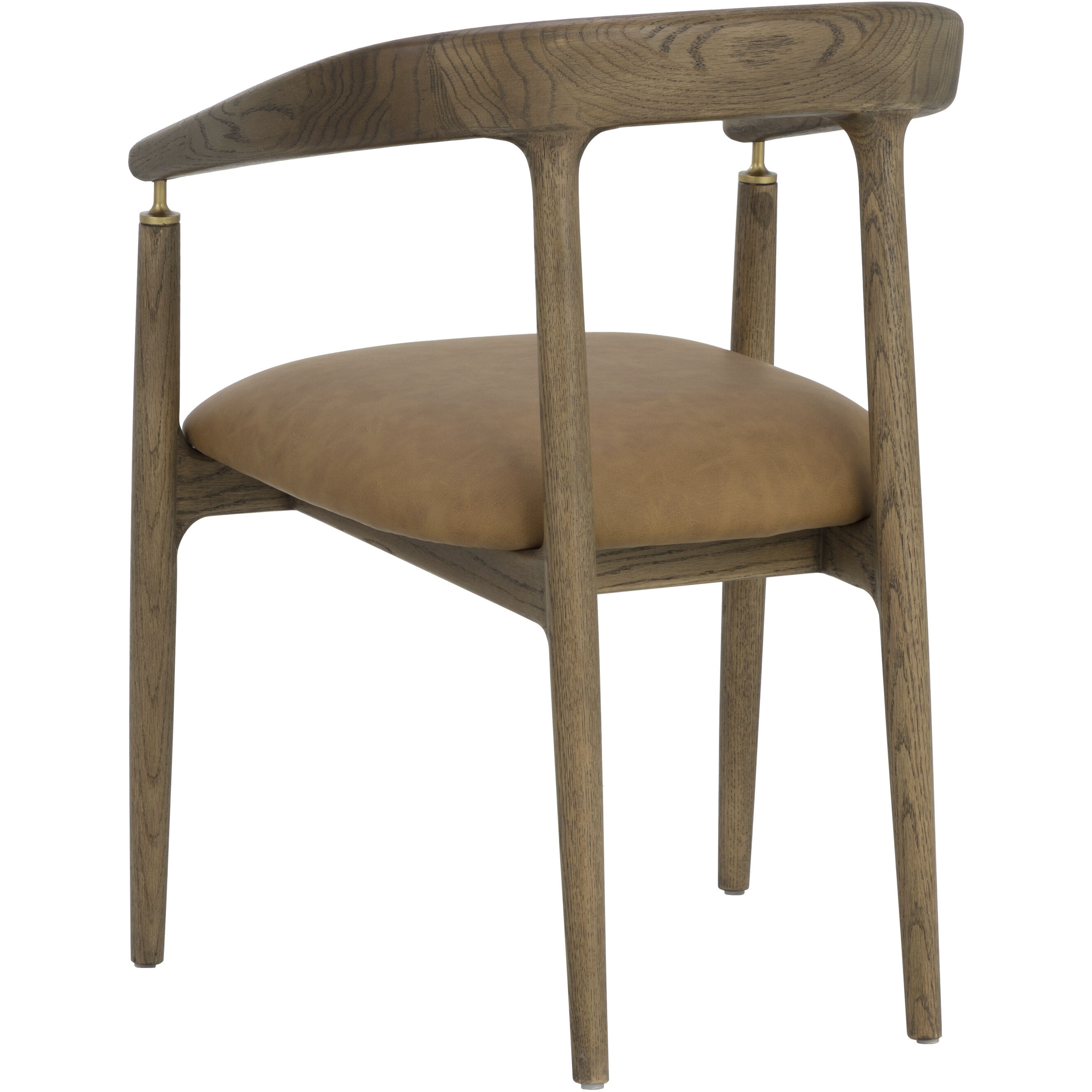 Valmont Milliken Cognac Dining Armchair